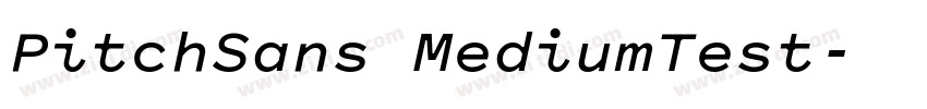 PitchSans MediumTest字体转换